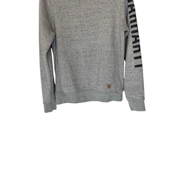 Carhartt Women's Sweatshirt Gray Utility Rugged Relaxed Fit‎ Crewneck Small - Picture 3 of 11